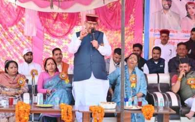 कृषि मंत्री गणेश जोशी ने टिहरी के ऐंदी क्षेत्र में पारंपरिक मेले में की सहभागिता, दुलेश्वर महाराज के किए दर्शन और लिया आशीर्वाद, ग्रामीणों से किया संवाद।